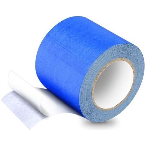 PE Ruban de Bâche, Ruban de Réparation pour Bâches en Tissu, Patchs de Bâche, 5M8CM, pour Bâche de Camion, Auvent, Tente, bleu (1/5)