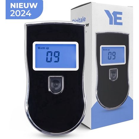 Alcootest numérique - Écran LCD professionnel - Alerte sonore - Analyse de l'alcoolémie - Analyse de l'haleine (1/5)