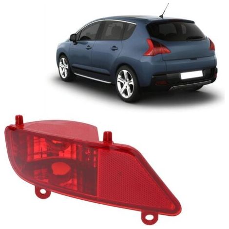 Luz antiniebla trasera para coche, accesorio de repuesto compatible con Peugeot 3008 5008 2009-2016 (izquierda) INHHUB (1/4)