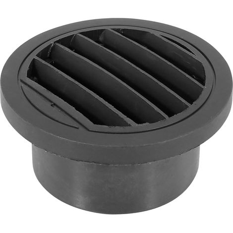 75mm Round Car Heater Ducting Warm Air Vent Outlet 360 Degrees Black (1/5)