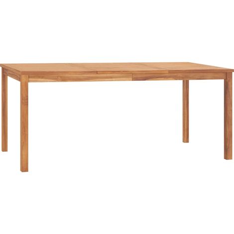 vidaXL Tavolo da Pranzo da Giardino 180x90x77 cm in Massello di Teak (1/5)