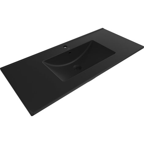 Mexen Atena Unterputz-Waschtisch 100 x 46 cm, schwarz matt - 25011070 (1/5)