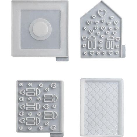 Moules en silicone en forme de cœur creux pour bougeoirs, bougeoirs, moules en résine pour moulages en béton à faire soi-même