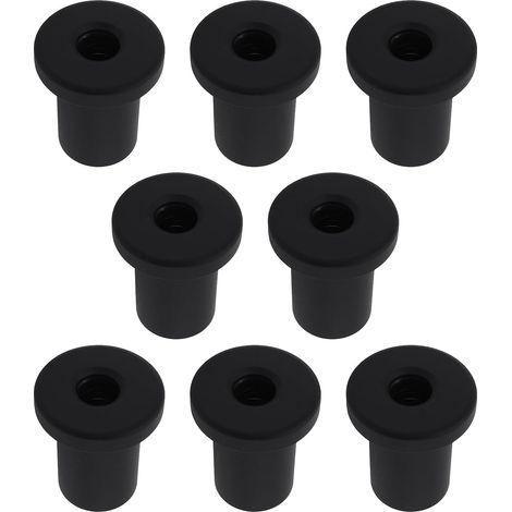 Lot de 8 Entretoises pour Porte de Grange Coulissante 3 X 3,5 Cm Noires pour Portes de Garage Et de Sous-sol (1/5)