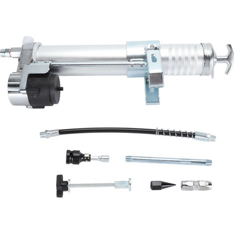 Cabezal de pistola de engrase tipo dividido, taladro eléctrico con adaptador, kit de montaje, capacidad de 600 cc, 10000 PSI (1/5)
