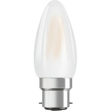 OSRAM - Led flamme verre dépoli 4w b22 470lm 2700K chaud bte 1 (1/8)