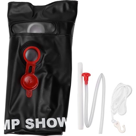 Sac de douche solaire 20L pliable PVC chauffant pour camping extérieur (1/5)