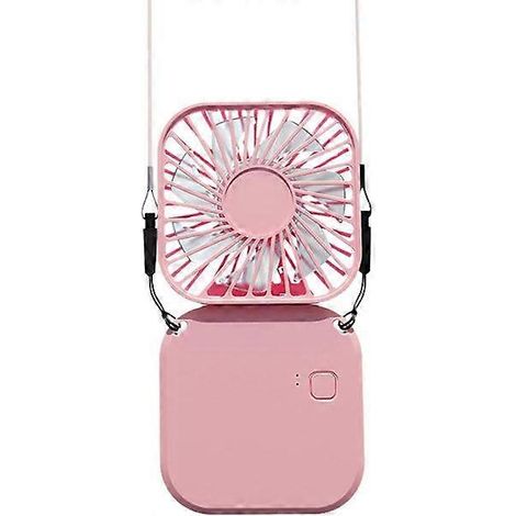 Mini-Tischventilator, tragbarer Ventilator mit USB-Anschluss, faltbarer Elektroventilator mit 3 Geschwindigkeitsstufen, persönlicher Mini-Tischventilator (rosa) (1/5)