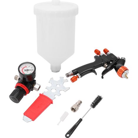 Spray Gun Kit High Atomization 1.3mm Nozzle Pot for Auto Primer Clear Top Coat Touch Up
