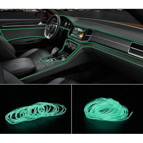 Striscia LED Interni Auto Verde 3MT 12V Luce Colorata 03046 (1/5)