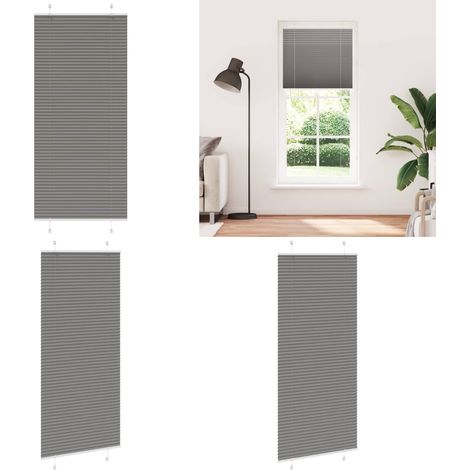 vidaXL Plissee Anthrazit 85x200 cm Stoffbreite 84,4 cm Polyester (1/5)