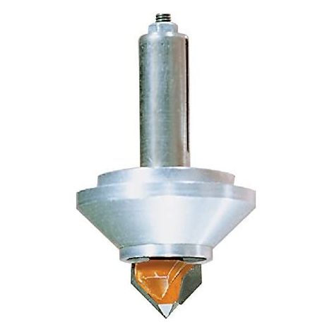 RCS-BIT8 HARTMETALLBOHRER UND HÜLSE FÜR 3D-ROUTER-CARVER-SCHNITTSYSTEM 90°  D=Ø18,2  S=8