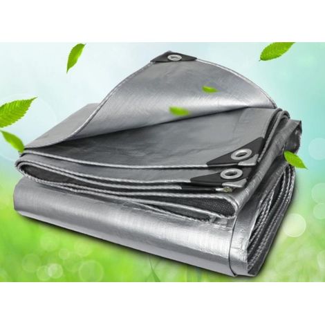 Bâche 1 pièce, bâche, crème solaire, imperméable, pare-soleil, isolation thermique, auvent, toile, 23m double argent A, doubler l'épaisseur (1/2)