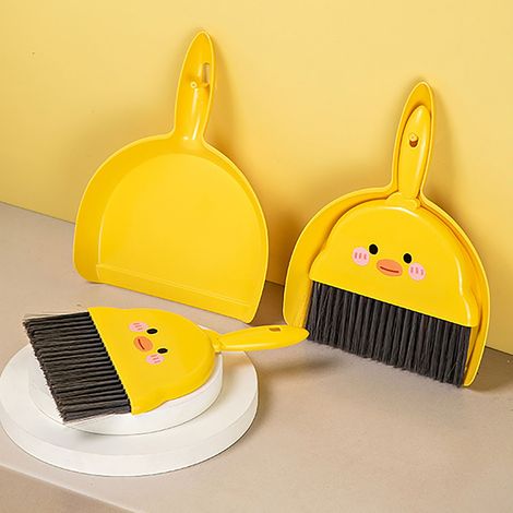 Balai et pelle à poussière de bureau 2 en 1 mini set avec brosse pour nettoyage maison canapé bureau (1/5)