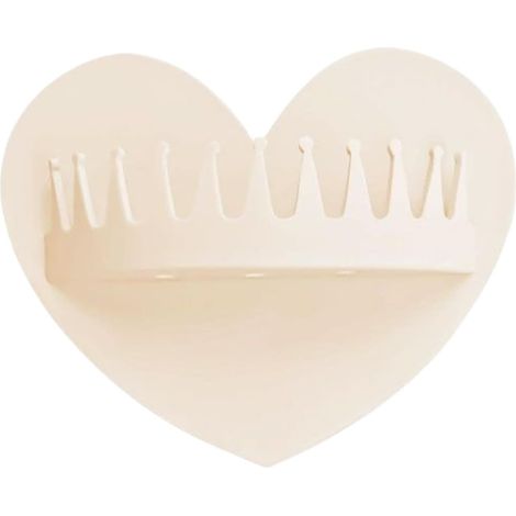 Attrape-cheveux de douche mural en forme cœur , ventouse Idéal pour les filles , votre femme , petit