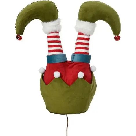 Gambe d'elfe en velours H36 cm (1/2)