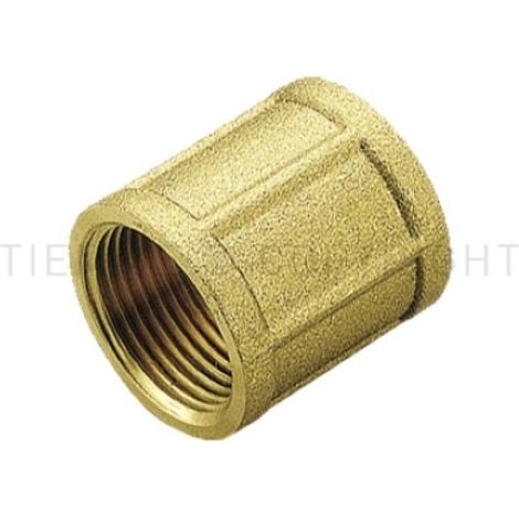 Raccordo diritto ff 1” ottone cw602n uni iso 228 tiemme 1520022