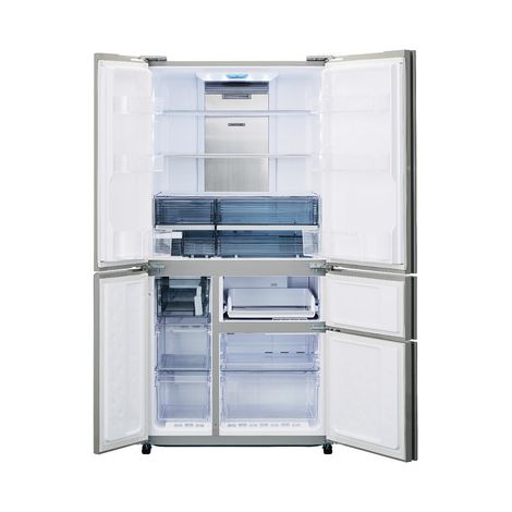 Sharp Home Appliances SJ-WX830FWH frigorifero side-by-side Libera installazione 650 L Grigio (1/5)
