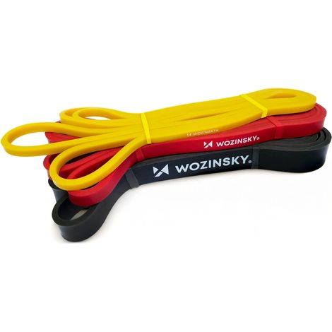 Bande elastiche di resistenza in lattice Wozinsky WGO-3 - 3 pezzi. (1/5)