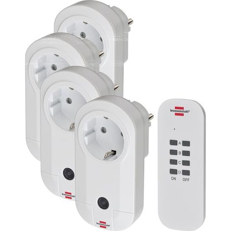 Set de interruptores control radio RC CE1 4001 4 piezas Brennenstuhl
