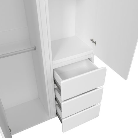 Mömax Kinderkleiderschrank Elio Weiß ca. 95x180x56 cm (1/5)