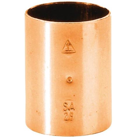 manchon à souder en cuivre - femelle / femelle - diamètre 16 mm - sachet de 2 (1/2)