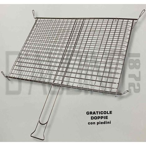Grille Sandrigarden double, modèle large avec pieds, 350x400 mm