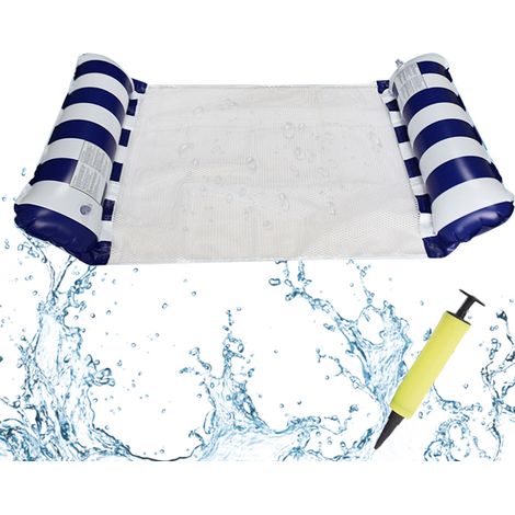 Piscine flottante avec hamac pour 1 à 2 personnes, hamac aquatique, piscine gonflable multifonctionnelle pour adultes (1/4)