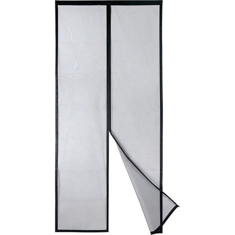 (100x210CM) Moustiquaire magnétique robuste, fermeture automatique de haut en bas, garde l'air frais à l'intérieur et les insectes à l'extérieur (1/5)