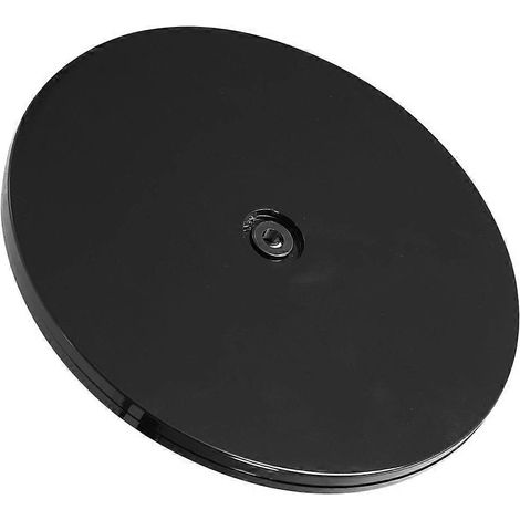 Plateau tournant noir pour gâteaux, rotation à 360 degrés, en matériau ABS, idéal pour la maison et les fêtes. (1/5)
