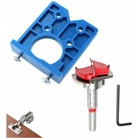 Juego de brocas ajustables 35 mm para madera, ideal para instalación de bisagras y armarios (1/4)