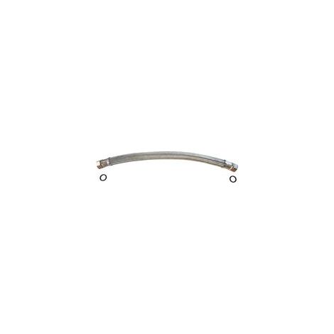 flexibler Heizschlauch, 2 Drehverschraubungen 3/4", Länge 500 mm, DN20, Messinganschlüsse, Edelstahlgeflecht, EPDM-Schlauch, max. 90 °C (1/5)