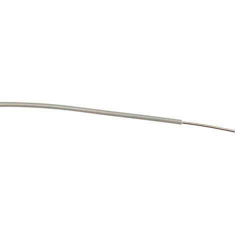 Fil électrique RS PRO BS4808 0,26 mm² 23 AWG, 1 kV c.a., PVC Gris, 100m ( Prix pour Bobine de 100 )