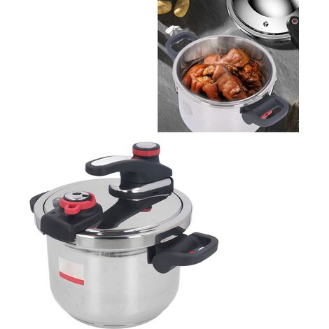 Cocotte Minute Électrique 6L Inox 304 - Marmite Multi-fonctions 2 Vitesses avec Manche Escamotable pour Cuisson Rapide et Économique à la Maison (1/4)