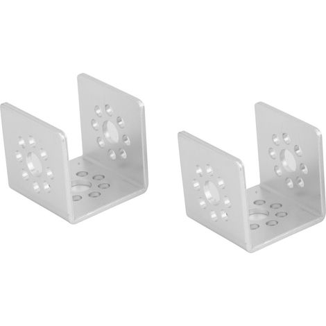 2 Stück U-Profile mit einem Loch, 32 mm, Aluminium, Roboterzubehör, passend für Tetrixrobotics (1/5)