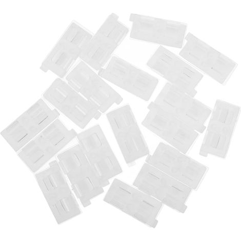 20pièces Crochets Transparents Pour Guirlandes Lumineuses Clips Adhésifs Pour Cordons Attaches Murales Pour Guirlandes Lumineuses Extérieur (1/5)