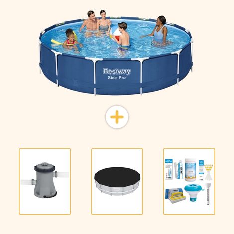 Bestway Bestway Steel Pro Ronde - 396x84 cm - 4-pièces  S22753 (1/5)