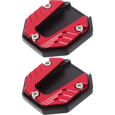 Béquille Latérale de Moto et Design Stylé 2pcs en Acier Inoxydable Moto avec Base Antidérapante, Installation Facile pour Usage Extérieur et Scooter Électrique (1/5)