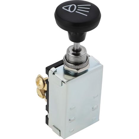 30A 12V DC 3 Positions Interrupteur Push-Pull Interrupteur d'éclairage de Voiture Arrêt/Marche/Marche pour Feux de Tableau de Bord Feux de Stationnement Phares de Verrouillage Véhicules (1/5)