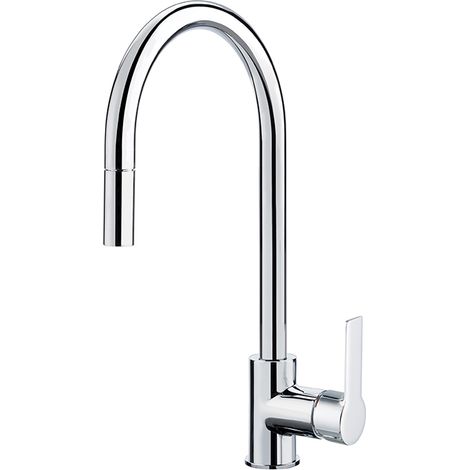 Fima Miscelatore Cucina Monoforo Doccetta Estraibile Cromo F3538-NCR