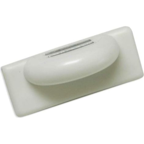 Connecteur magnétique pour Rail de Store inférieur sur châssis de fenêtre, pour sécuriser Le Store au châssis de fenêtre, Plastique/Magnétique, Blanc, 5 x 2 cm (1/4)