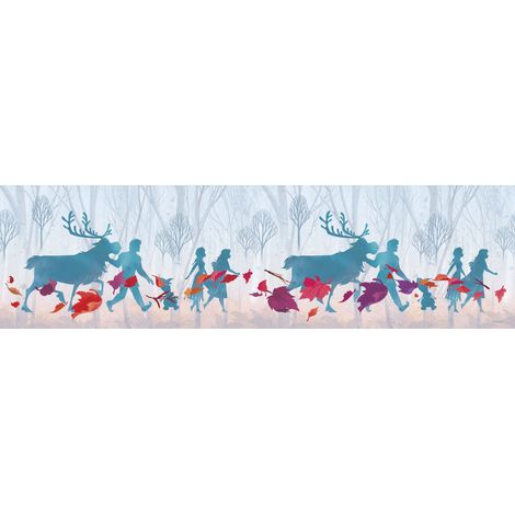 Frise de papier peint adhésive La Reine des neiges - 14 x 500 cm de Disney (1/2)