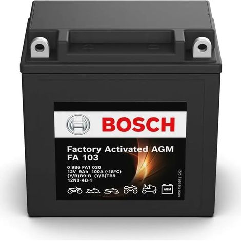 Batería de Moto Bosch FA103 12V 9Ah 100A
