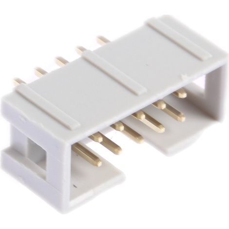 Connecteur IDC RS PRO Mâle, 10 contacts, 2 rangées, pas 2.54mm, Traversant ( Prix pour 1 ) (1/4)