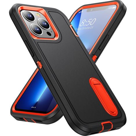 Questa custodia per telefono certificata antiurto e a prova di caduta è progettata specificamente per iPhone da 6,1 pollici, offrendo protezione completa, funzione di supporto e resistenza alla polver (1/2)