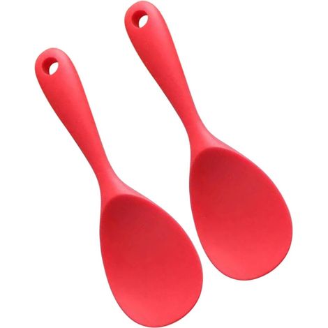Cuchara para arroz de dos piezas - silicona resistente al calor