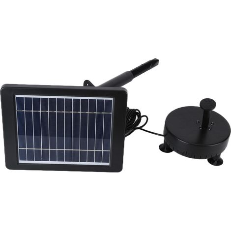 Fontaine à eau solaire avec éclairage LED pour bain d'oiseaux, démarrage sans fil, rapide, efficace et robuste, idéale pour la décoration de jardin. (1/5)
