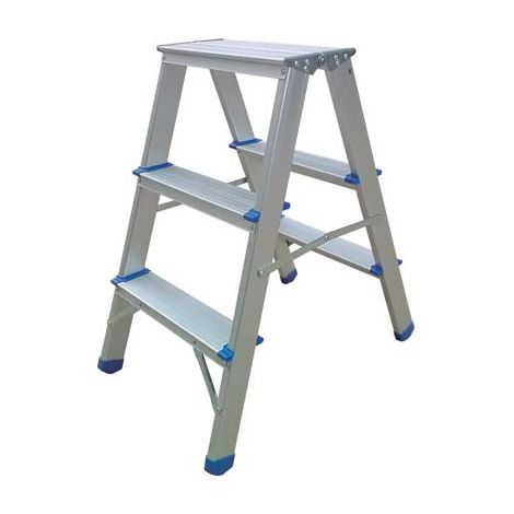 SGABELLO RAJA DOMUS ALLUMINIO GRADINI 3 H.MM 658