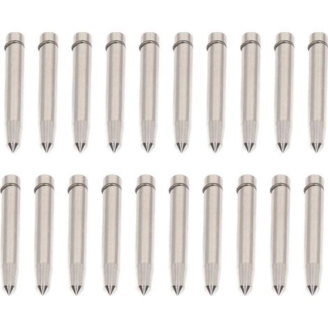 Lot de 20 pointes de poinçon de rechange en acier allié, têtes de perçage de 6 mm, accessoires de perçage (1/5)