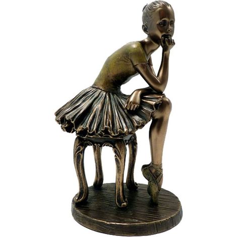 Statuette Danseuse de collection aspect bronze 19 cm (1/3)